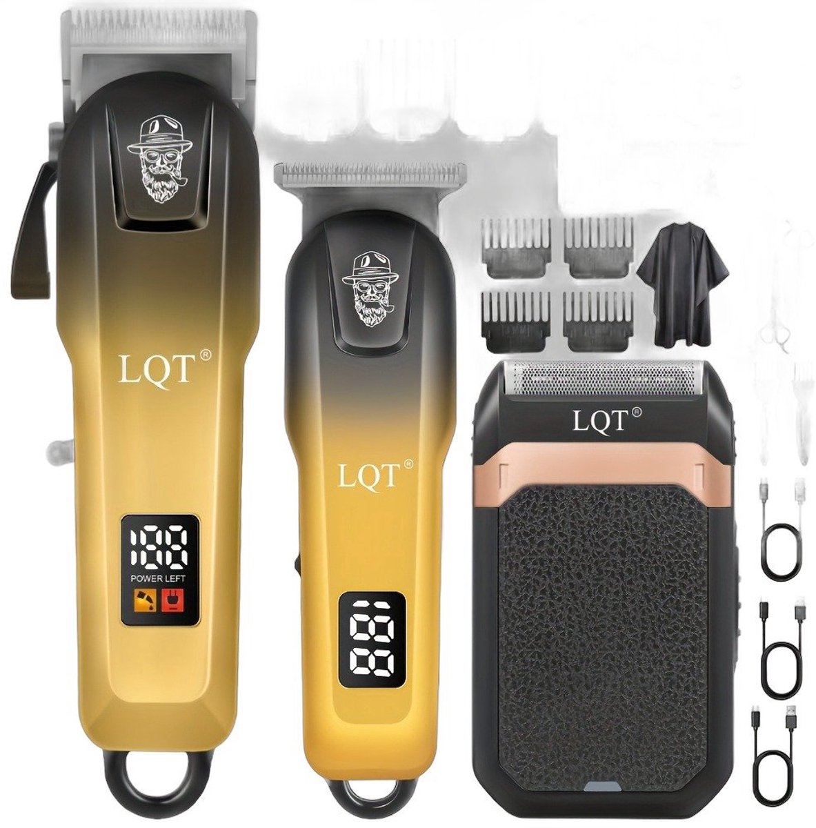 Currero Foil Shaver - Scheerapparaat Mannen - Hoofd Scheerapparaat - Head Shaver - Tondeuse met Trimmer - Lichaam en Baard - Oplaadbaar