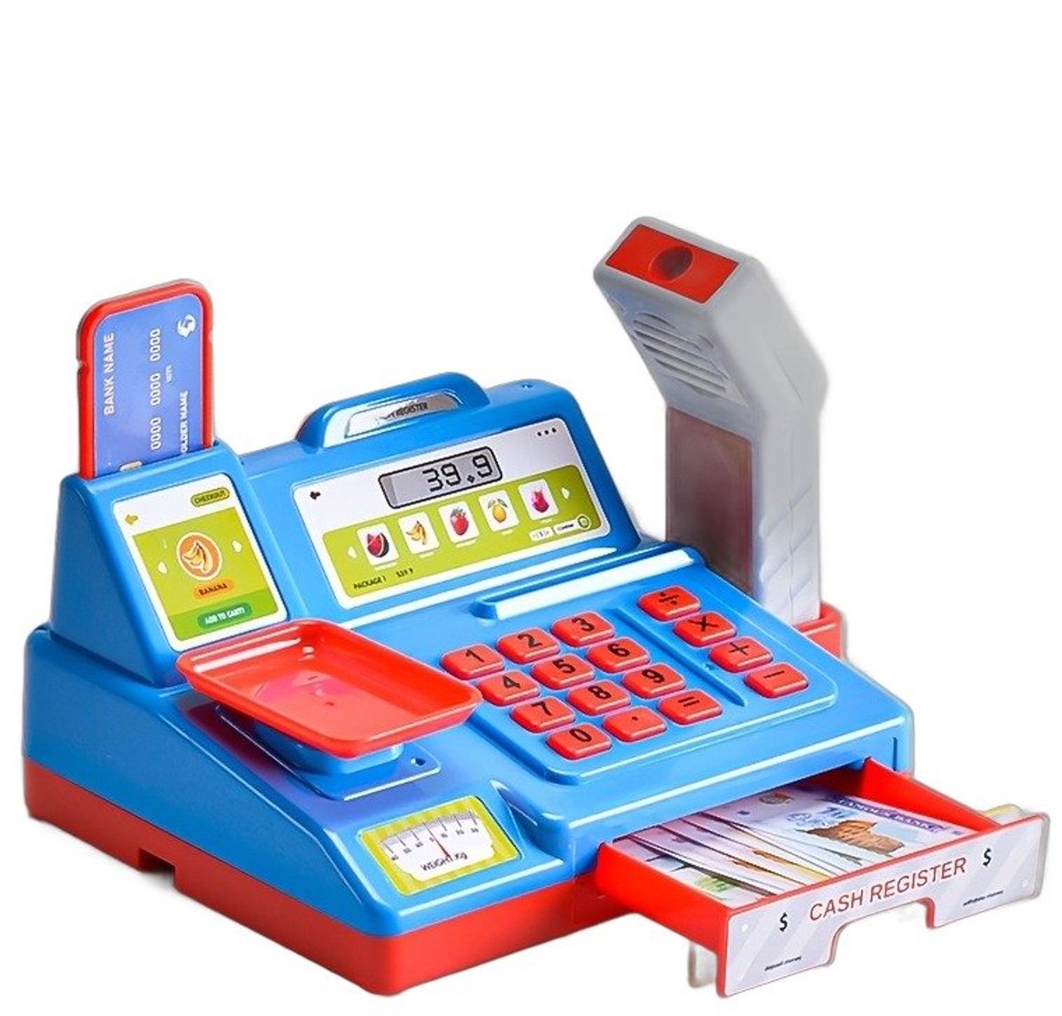 Currero Kassa Speelgoed - Speelgoed Kassa met Scanner - Met Geluid en Licht - Winkeltje Spelen - Rollenspel - Kinderen - Cadeau