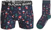 Bjorn Borg SHORTS SAMMY BB FUN SANTA XMAS-BO Heren Boxershort - 2P - Donker blauw - Maat S