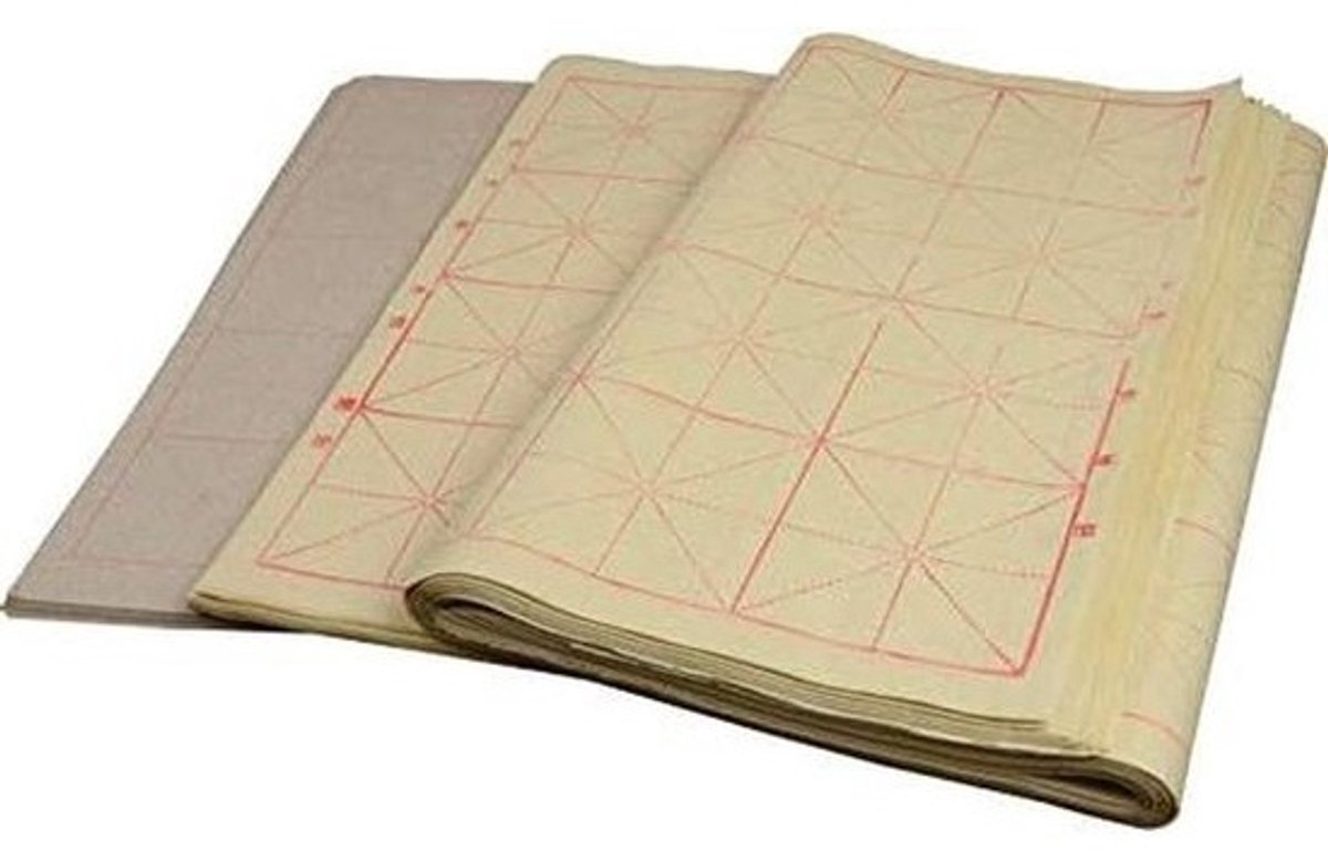 Kalligrafie Papier - Schrijfpapier Tekenpapier - Oefenen Kalligrafie - Bamboe Pulp Natuurlijk - 65x38 cm 70 Vellen - Natuurlijk