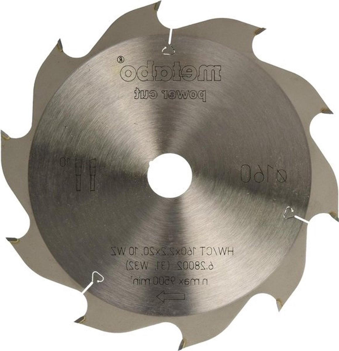 Cirkelzaagblad - Zaagblad Hout - Hout Zagen - Lange Levensduur - 160x20 mm - Metaalkleur