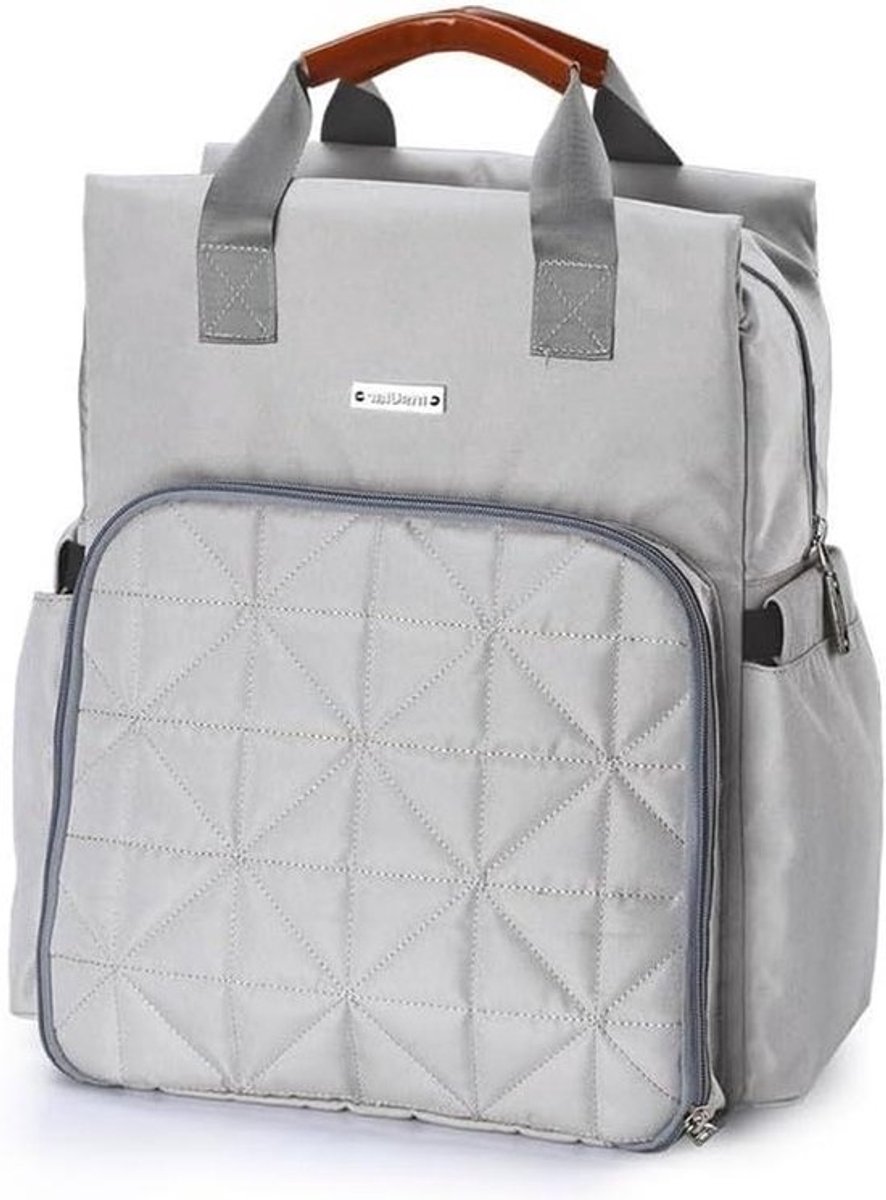 Luiertas Rugzak - Babytas Kraamtas - Baby Verzorging - Waterdicht Multi-capaciteit - 29x12x36 cm - Grijs
