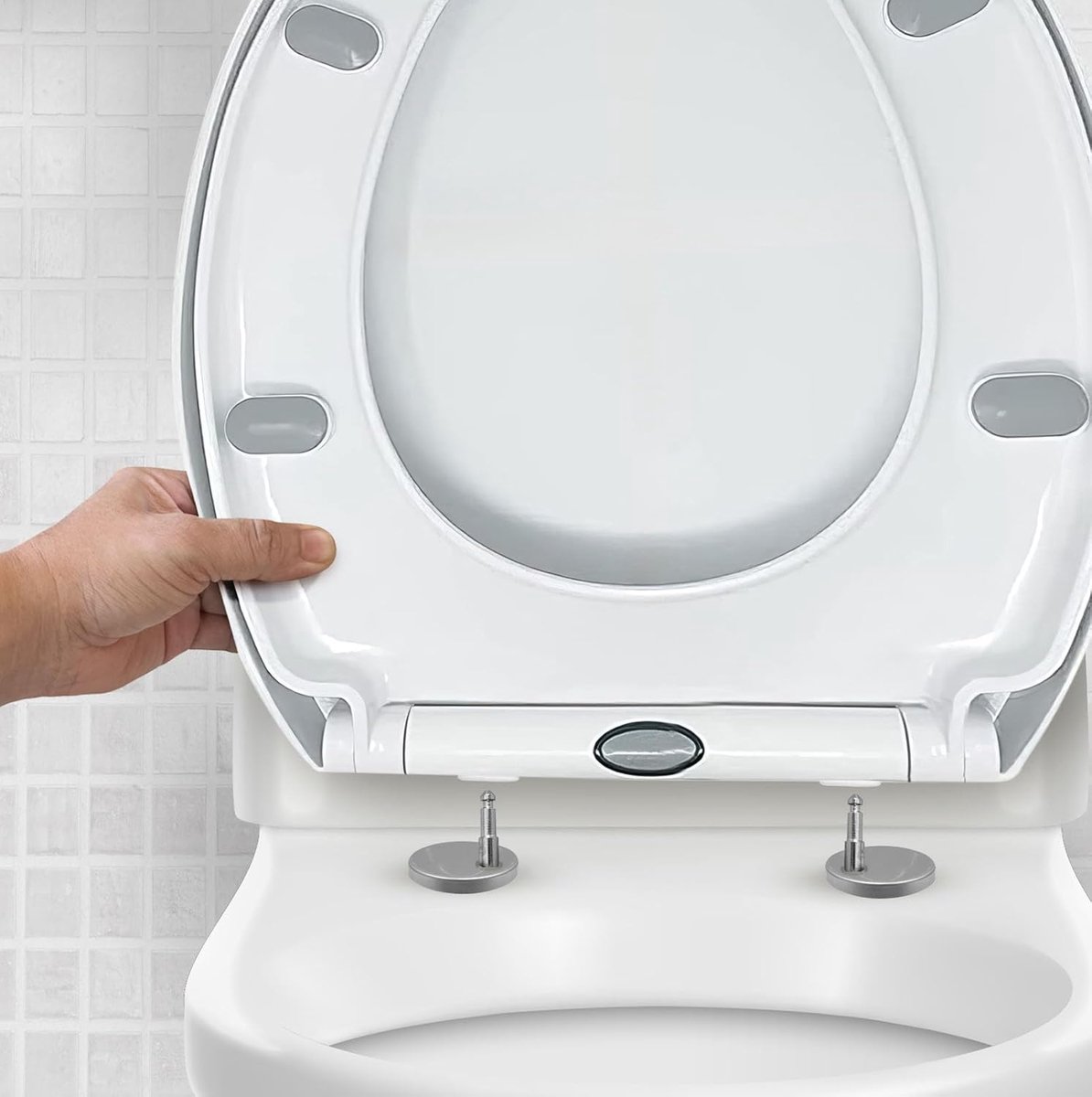 Kavora Wc Bril - Wc Bril Softclose - Toiletbril Met Deksel - Wit - 41cm x 37cm x 4cm