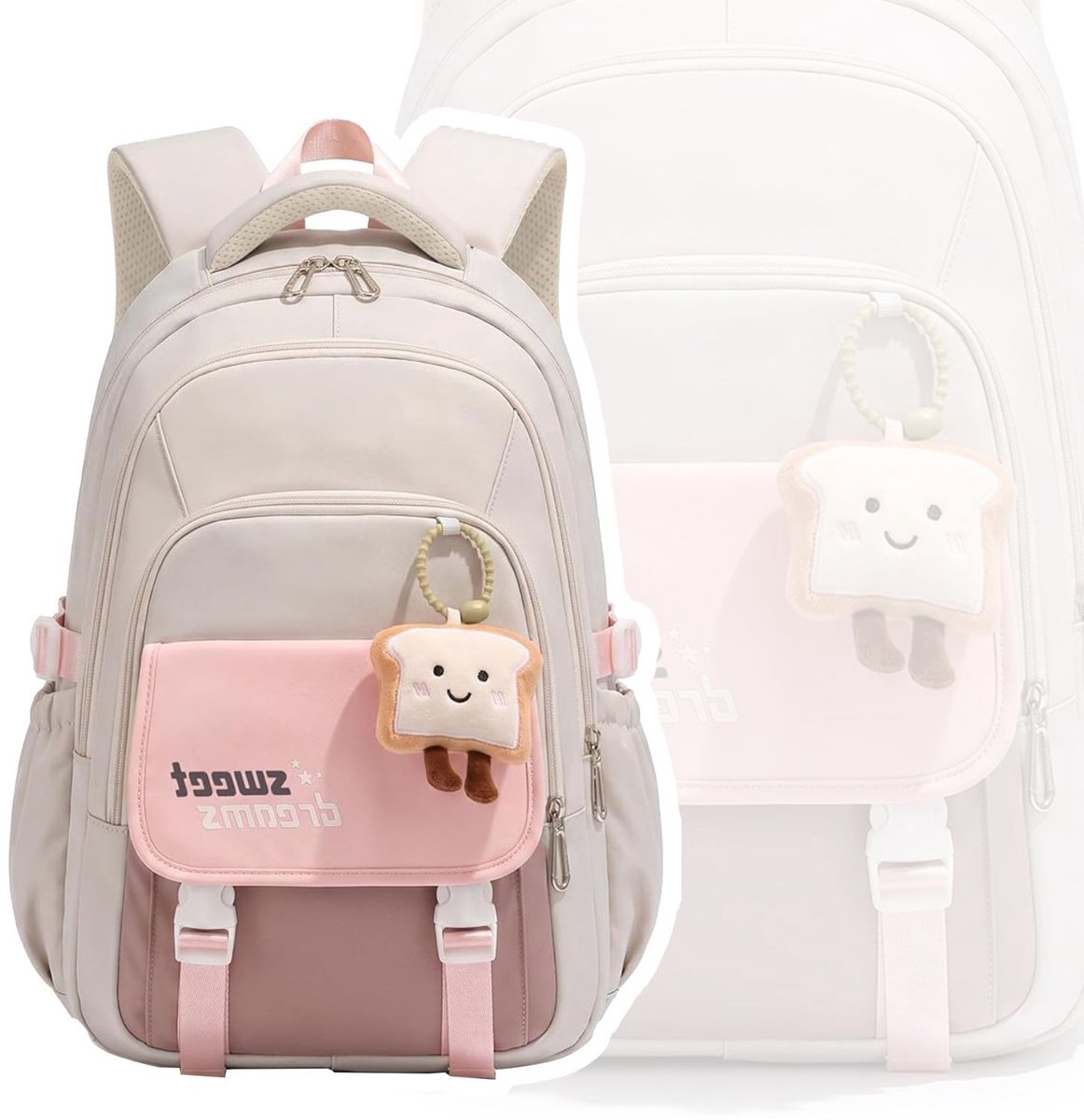 Zolvano® Boekentas Meisjes Lagere School - Schooltas Eersteleerjaar Groot-Roze
