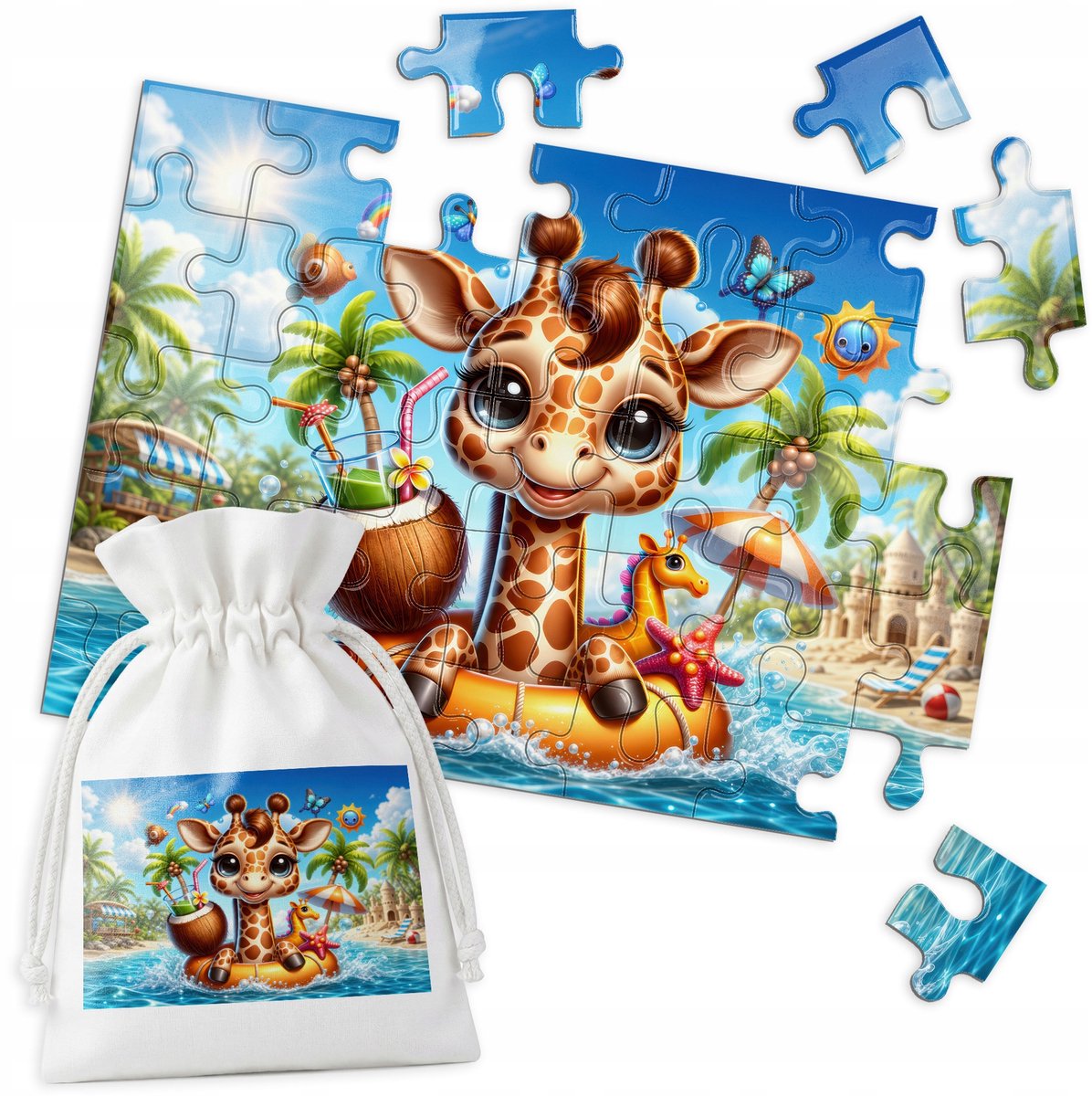 35-delige Puzzel: Strand, Kokos & Oceaan - Leerzaam Speelgoed