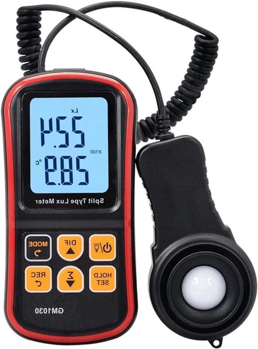 Lichtmeter - Lichtintensiteitstester - Metingen Verrichten - Split-type Sensor - 200000 Lux - One Color