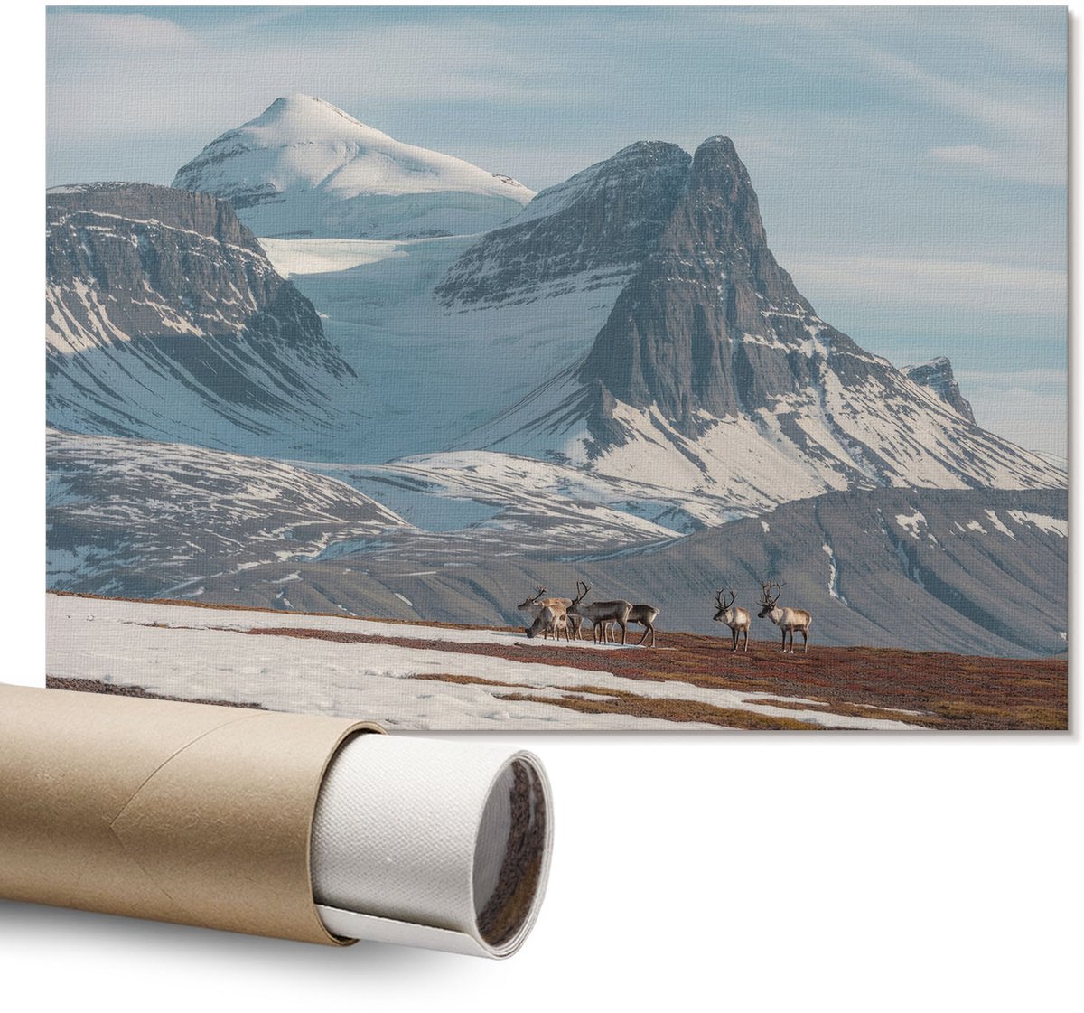 Coloray Polycanvas Wandposter - S Nachts Rijden, Illustratie - A1 - Zwart Wandposter - Rechthoek - Canvasposter - Woonkamer - Popcultuur