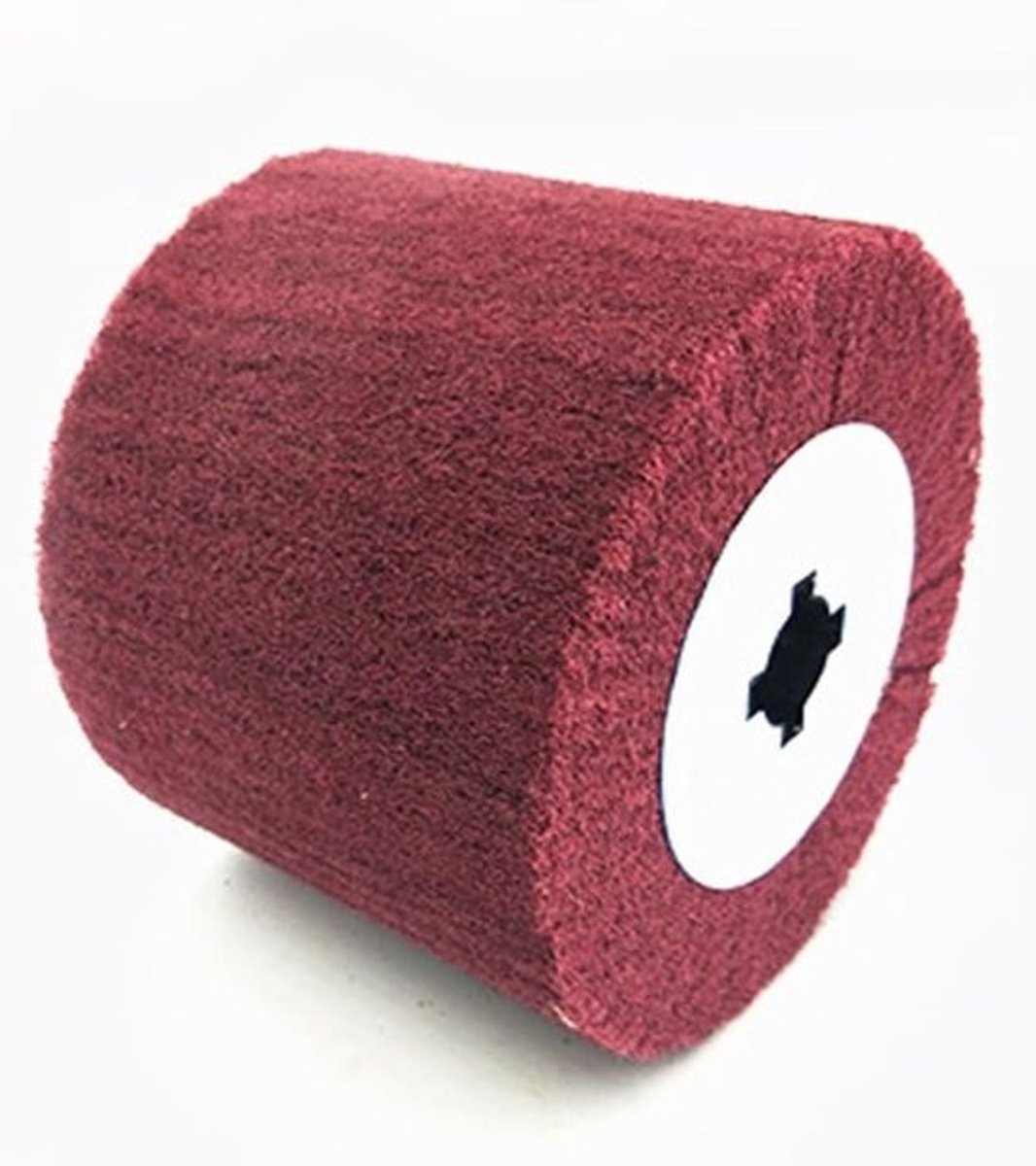 Slijpschijf polijstschijf - Nylon borstel trommel - Metaal bewerken - Slijtvaste vezel - 120x100mm - Rood
