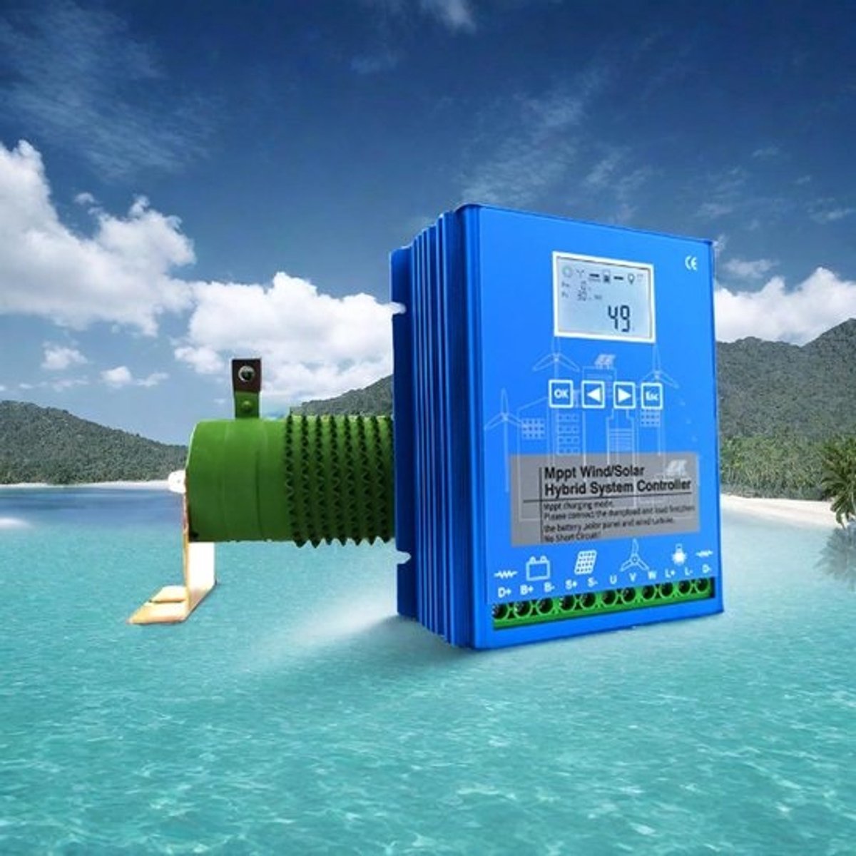 Wind Turbine Controller - Energie Generator - Off-Grid Laden - MPPT Boost Functie - 167x145x61mm
