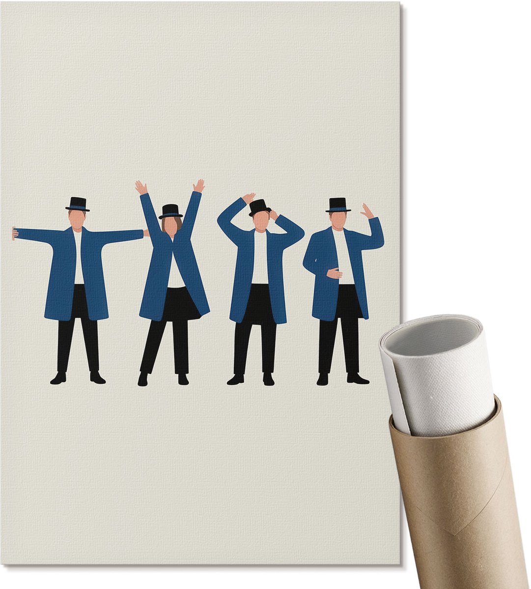 Coloray Polycanvas Poster - Moderne Stad, Fotografie - A3 - Grijs Kunst - Rechthoek - Kunstposter - Woonkamer, Slaapkamer, Kantoor - Industrieel