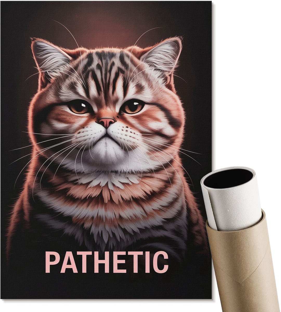 Coloray Polycanvas Wandposter - Pioenrozen, Fotografie - A3 - Roze Kunst - Rechthoek - Interieurdecoratie - Woonkamer, Slaapkamer, Kantoor - Klassiek