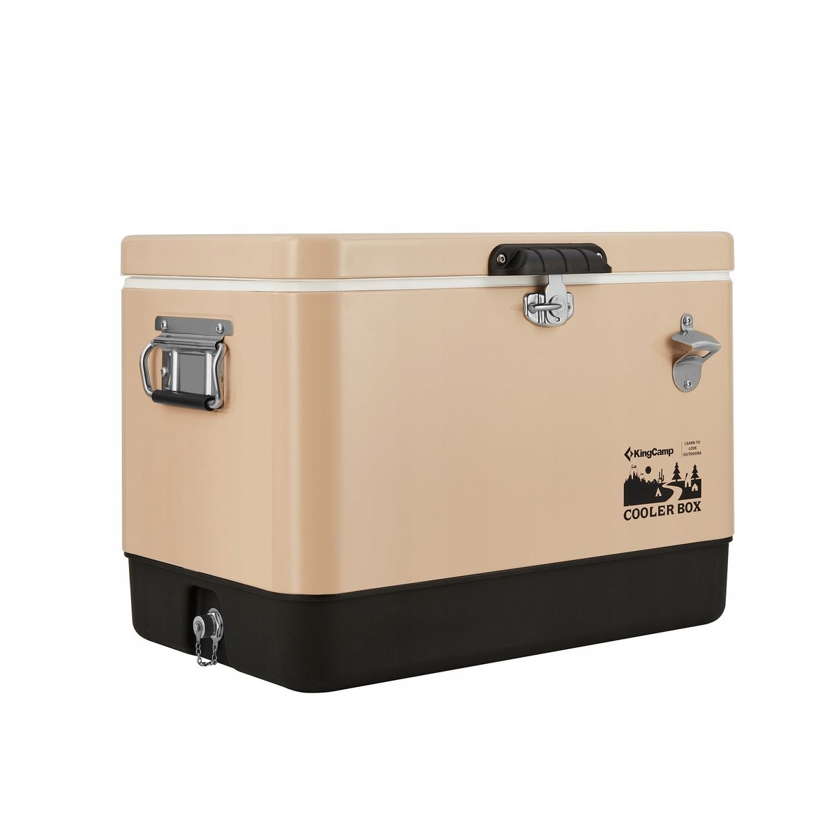 KING CAMP Koelbox 51L - Draagbare Passieve Camping Koelbox met Grote Capaciteit