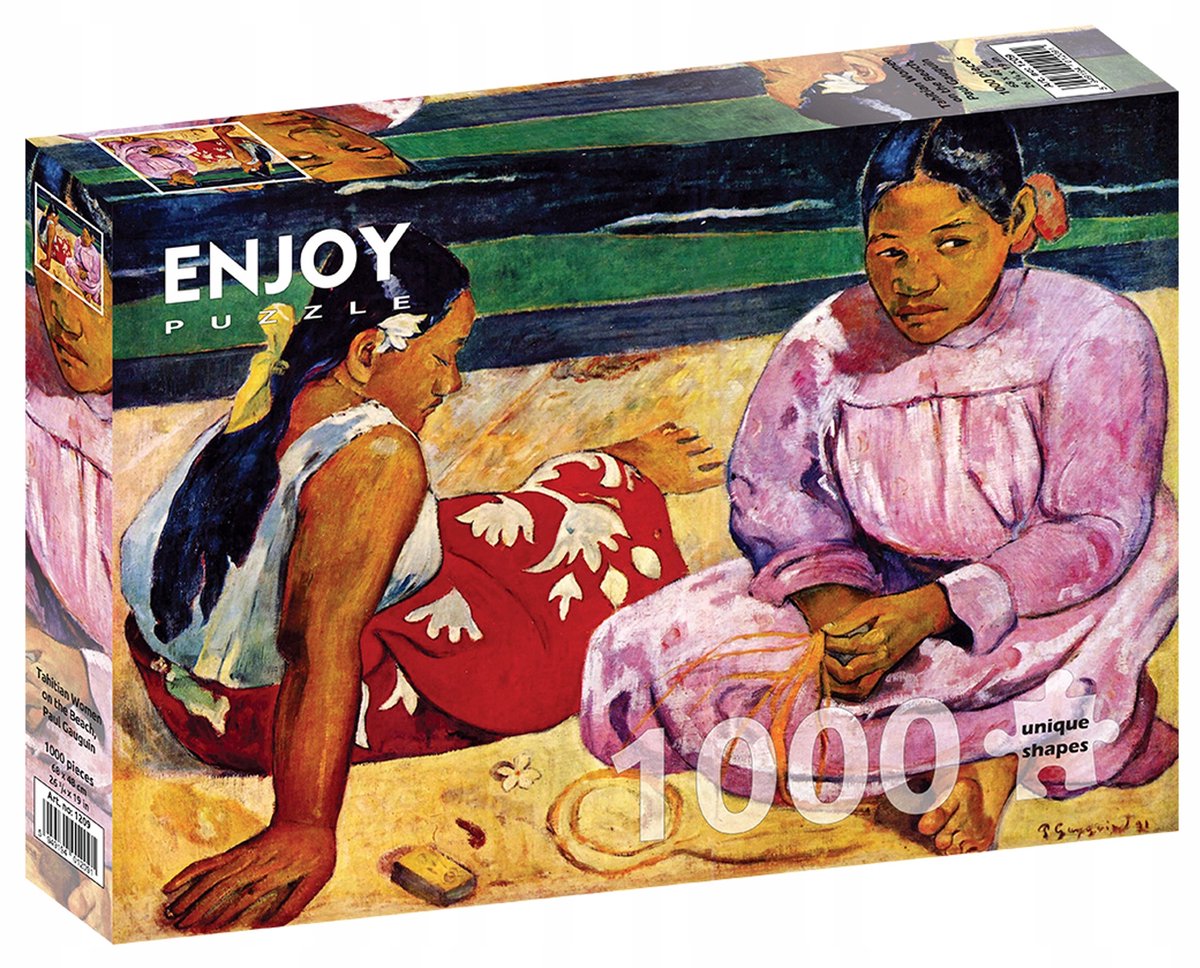 Puzzel 1000 Stukken: Tahitiaanse Vrouwen op het Strand