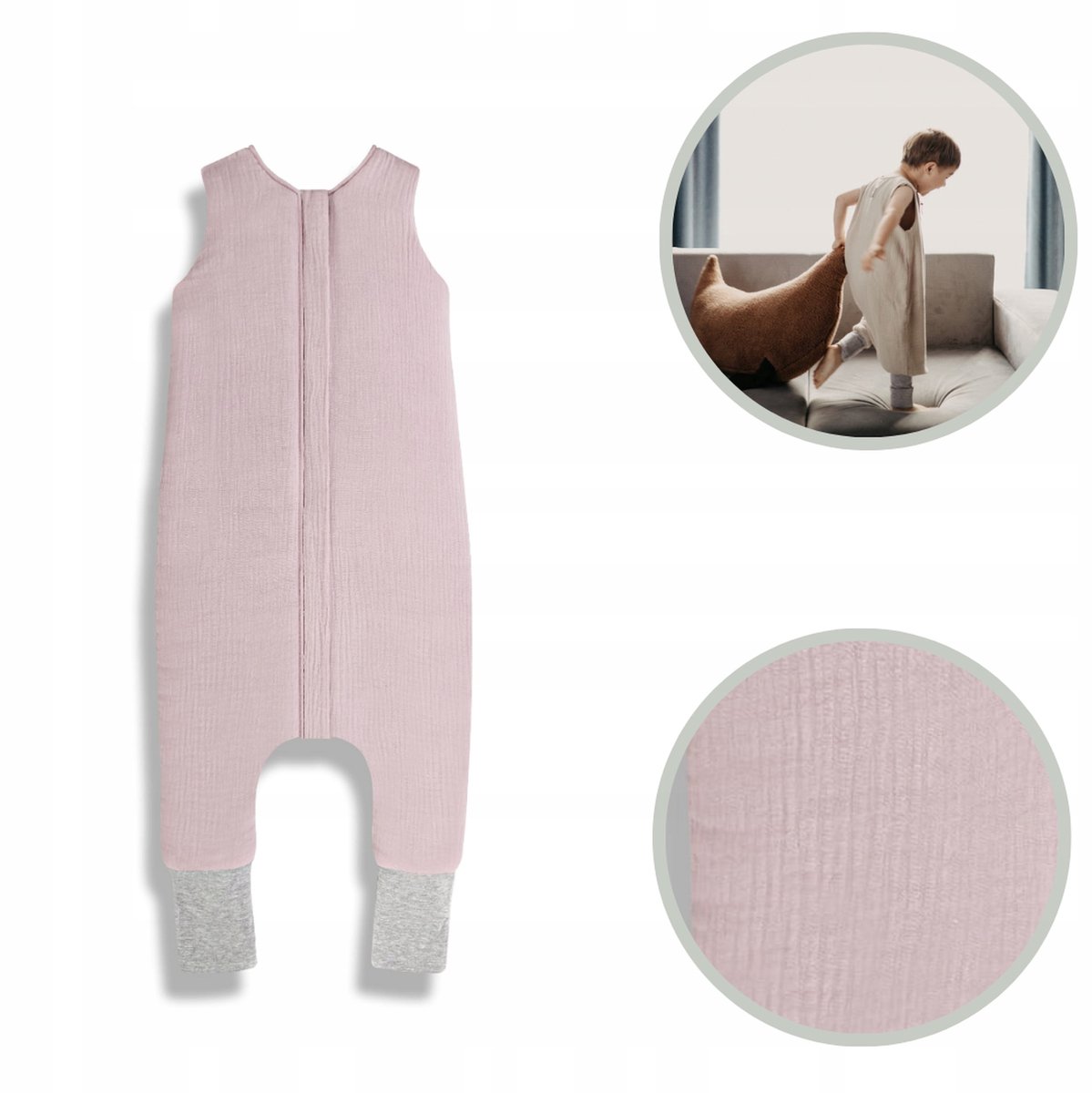 Sleepee Muslin Slaapzak met Voetjes 1-2 Jaar TOG 1