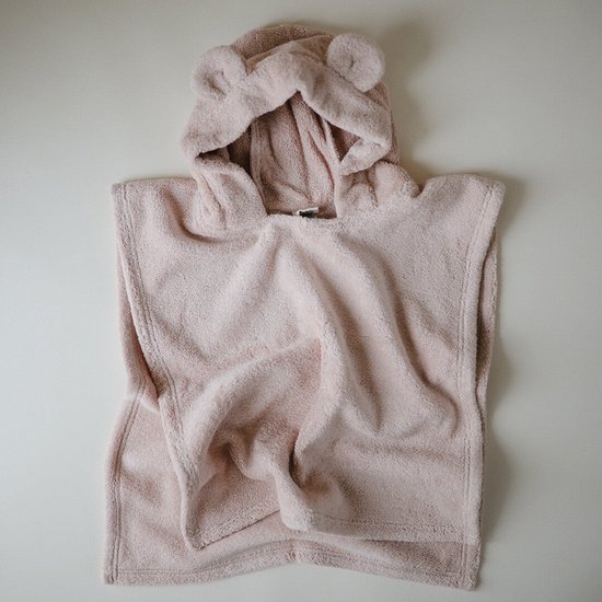 Mushie Poncho Handdoek Beer Blush 1-3 jaar van Mushie — afbeelding 5