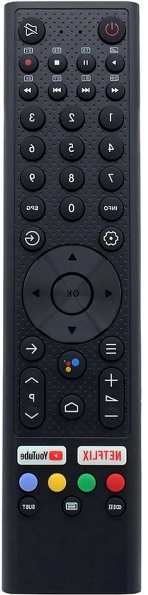 Afstandsbediening Vervanging - Universele Bediening - TV Bediening - Klaar voor Gebruik - 10 Meter Bereik - Zwart