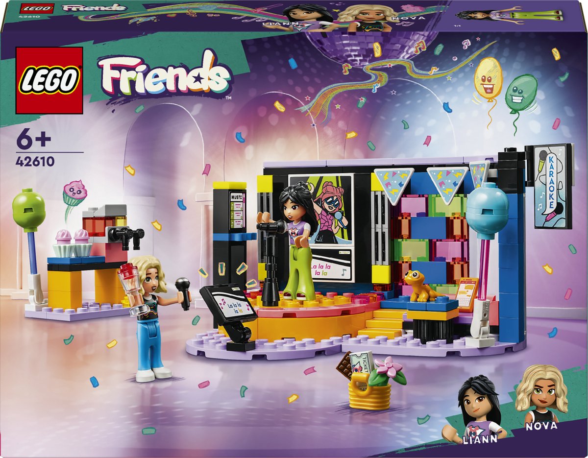 Bol.com LEGO 42610 Friends Karaoke muziekfeestje Speelgoed Rollenspellen Set met Mini Poppetjes aanbieding