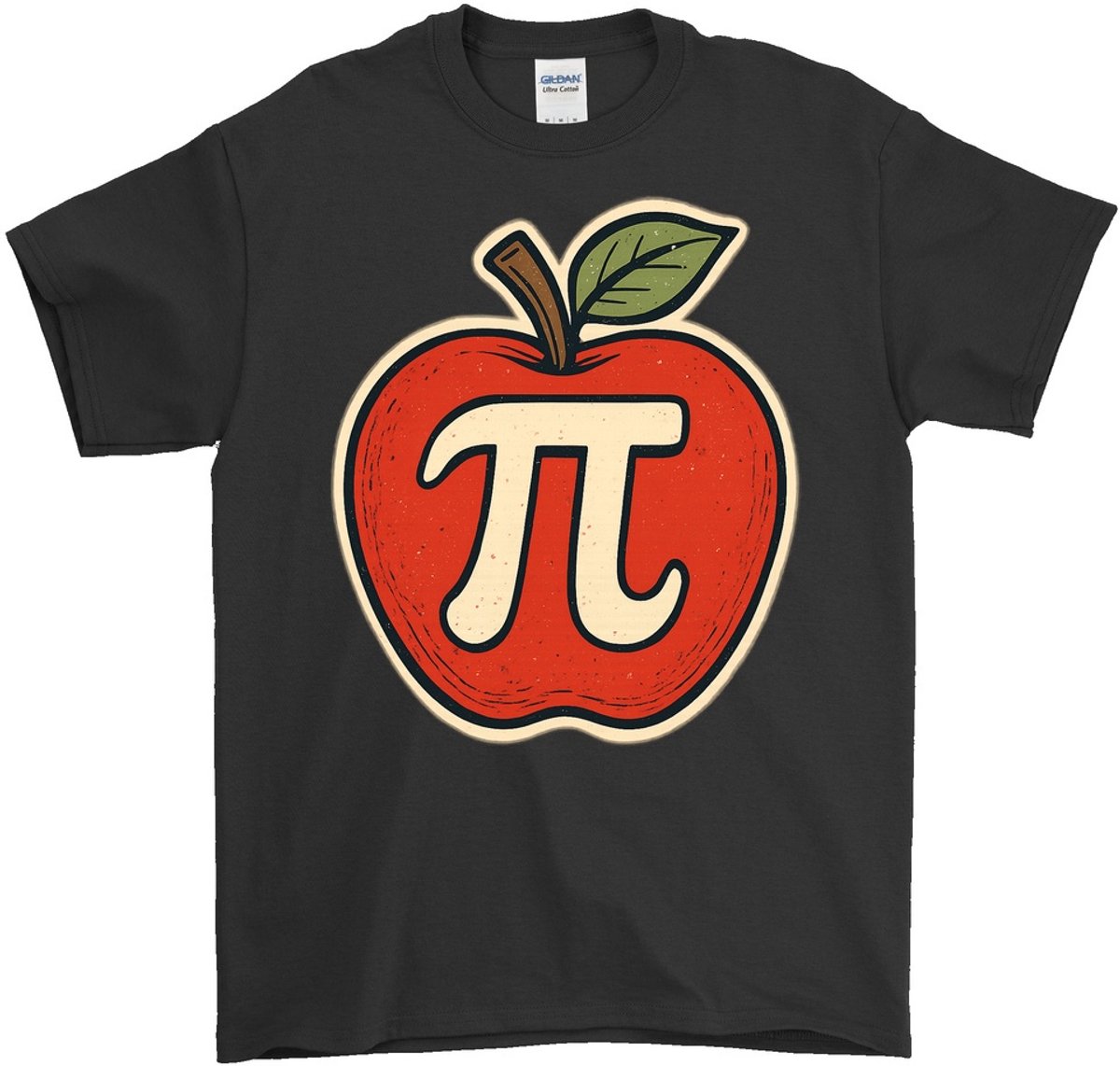 Wiskunde Shirt – Appel Pi – Wetenschap Outfit – Unisex T-Shirt voor Dames & Heren – Origineel Cadeau