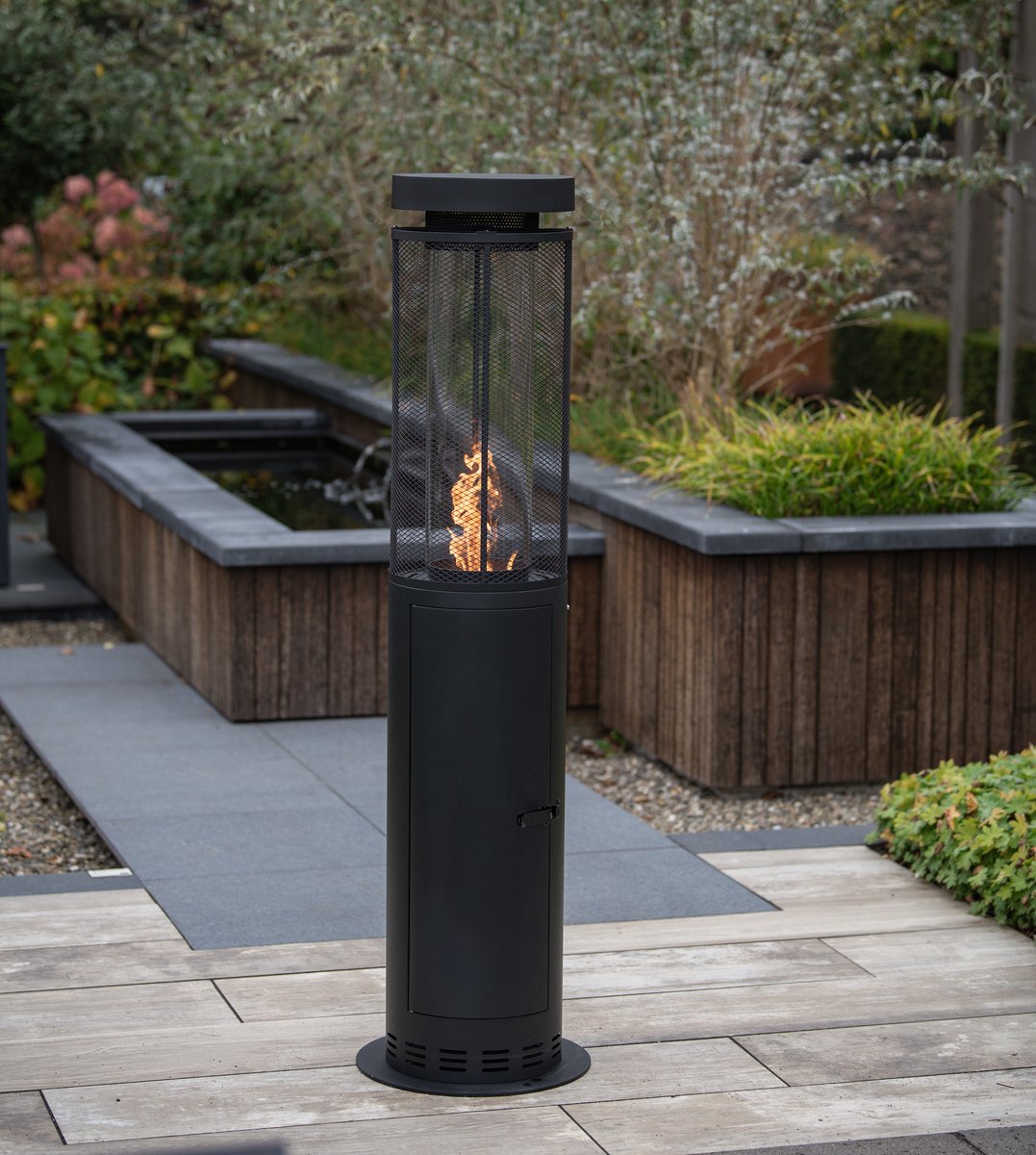 Wooh - Arc - Terrasverwarmer - Pellets - Extra Large - 40 x 40 x 146 cm
