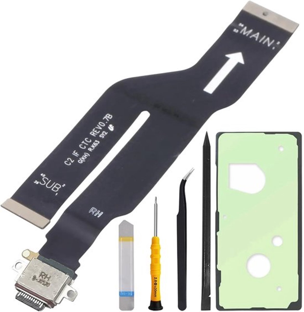 Store_7 - Oplaadpoort Dock Connector Vervanging - Microfoon Jack Flex Kabel