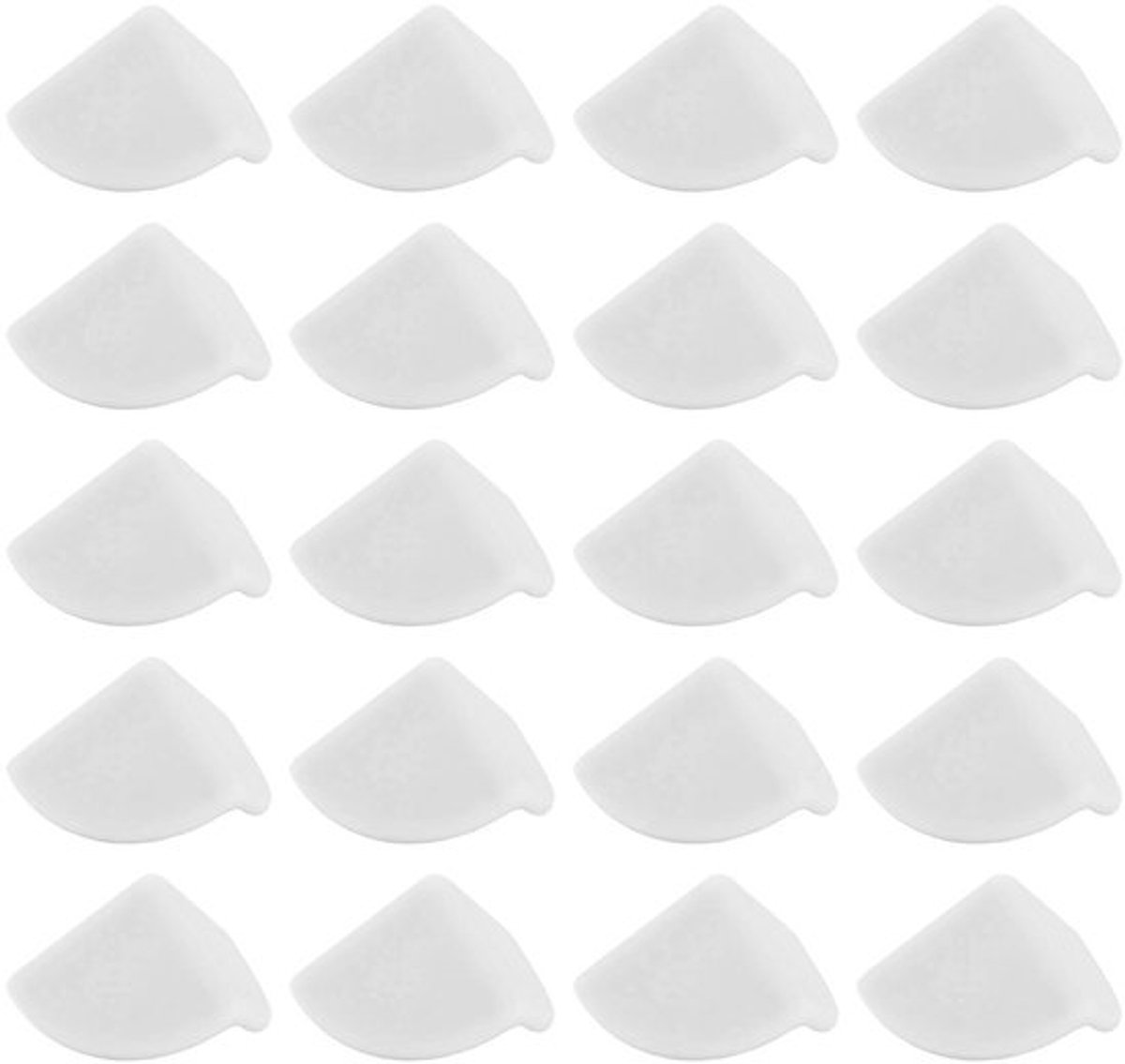 Allecto - Bureauhoekbescherming - Zelfklevend Silicone - Veilig en Zacht - Wit