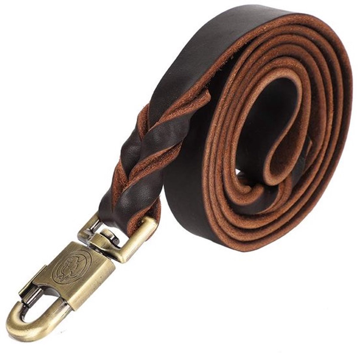 Hondenhalsband - Leren Hondenhalsband en Leash - Zacht en Duurzaam - 2.5 Cm Breed