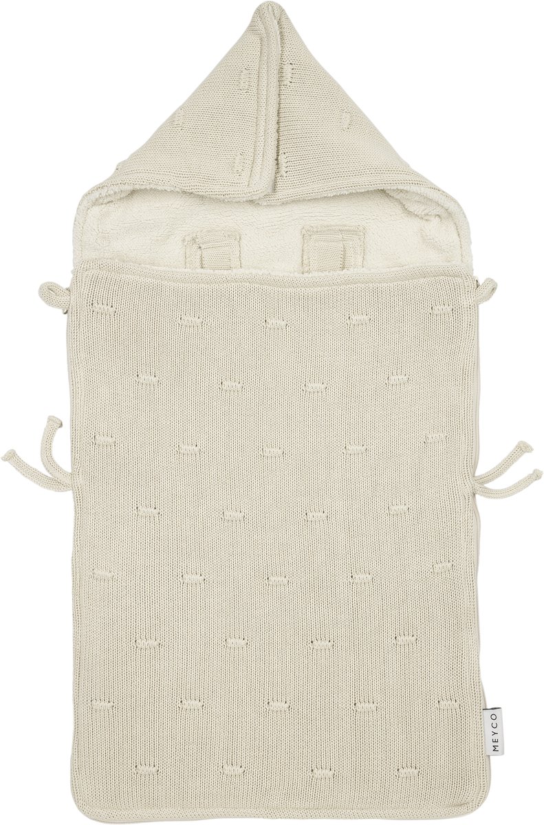 Meyco Knots Teddy Voetenzak - 40 x 82 cm - Soft Sand