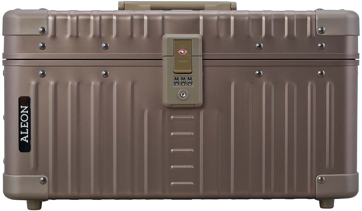 Aleon Classic Beauty Case Aluminium 39 cm - 18 L - Steeksluiting - bronze