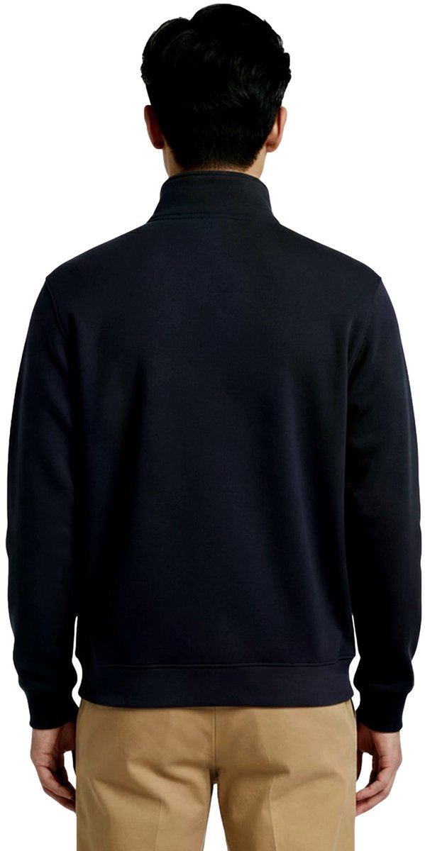 Napapijri Small box quarter zip sweat marine Blauw