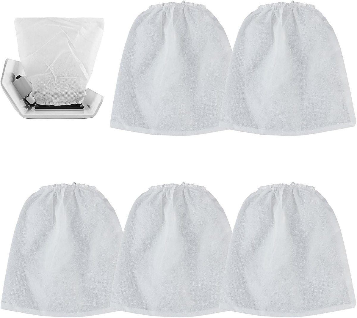 5 Stuks Herbruikbare Nail Dust Suction Collector Pouches, Niet-geweven Nagelstofzakken voor Manicure, Essentiële Nagelstudio Accessoires en Opslagoplossingen