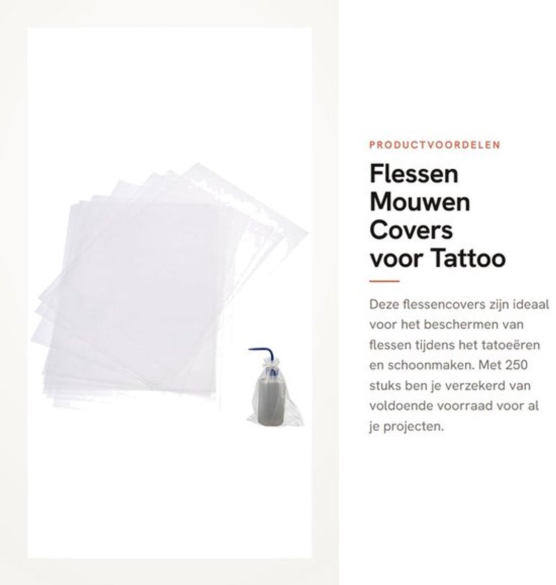 Dailygoods- Flessen 250 Stuks - Knijpflessen - Wasfleszakken - Tuitfleszakken