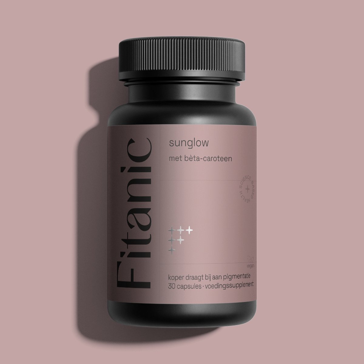 Sunglow Beauty Complex - L-Tyrosine 100 mg + Beta-Caroteen Complex - Vegan - 30 capsules - Fitanic