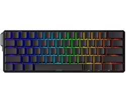 AKKO MONSGEEK FUN60 Ultra Shine-Through Black Hall Effect Magnetische Switch 8K Hz ARGB Draadloos Hotswap Mechanisch Gaming Toetsenbord