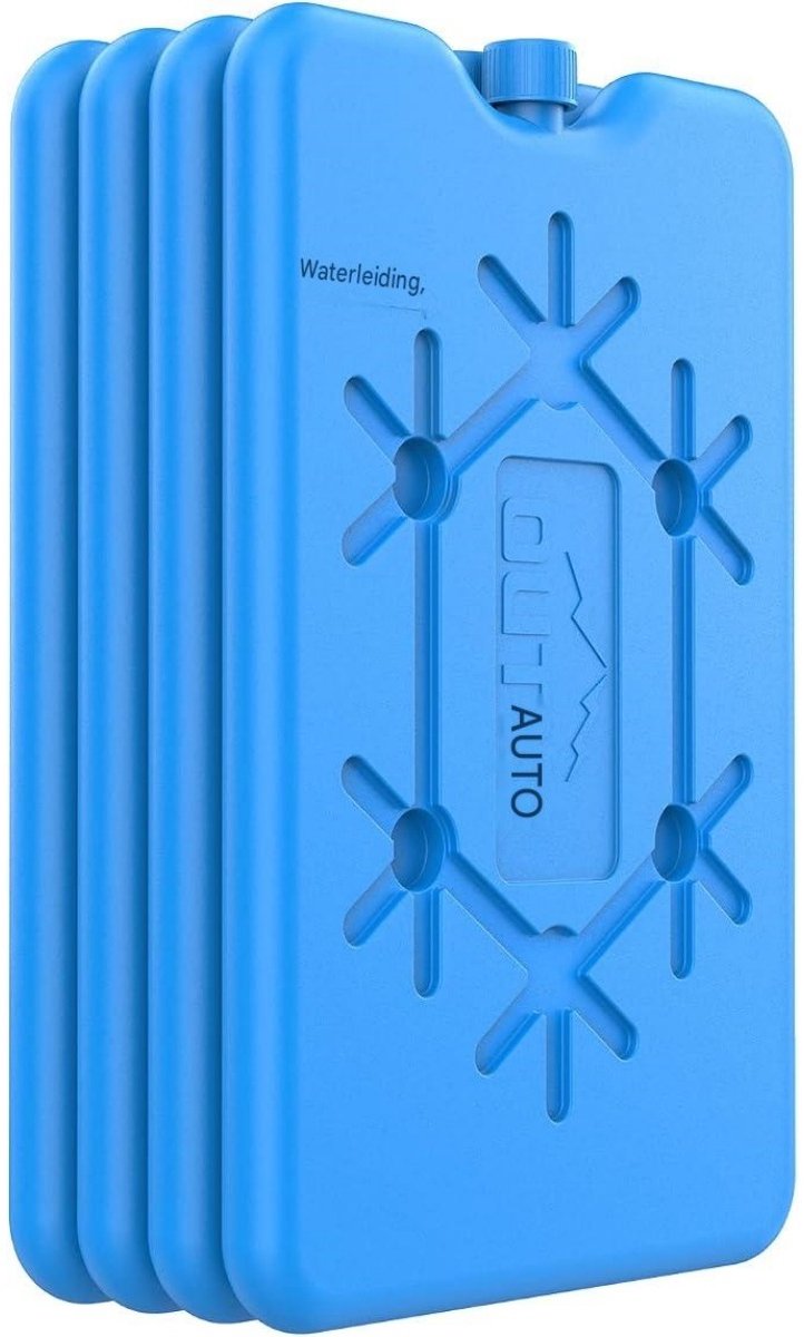 SSTRWGOOD 4 Stuks Koelblokken - Herbruikbare Koelboxaccessoires - 165x109x13,9mm - Houdt Voedsel Langer Koel en Bespaart Water - Geschikt voor Lunchbox, Koeeltas en Picknick - PE Materiaal
