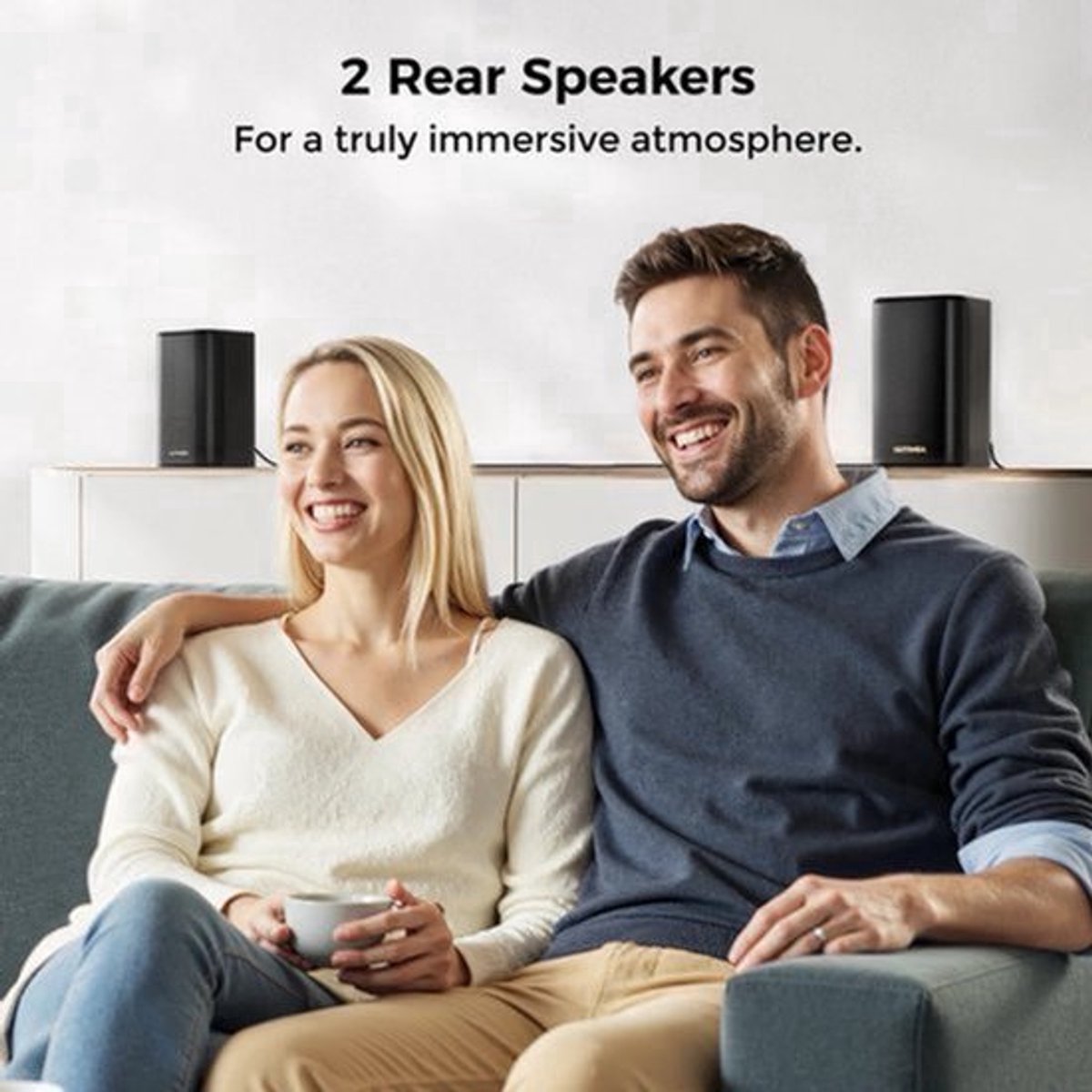 Soundbar – Home Cinema Set – Surround Sound Systeem – TV Speaker – 5.1.2 Kanaals – Dolby Atmos – Draadloze Subwoofer – App Bedienbaar