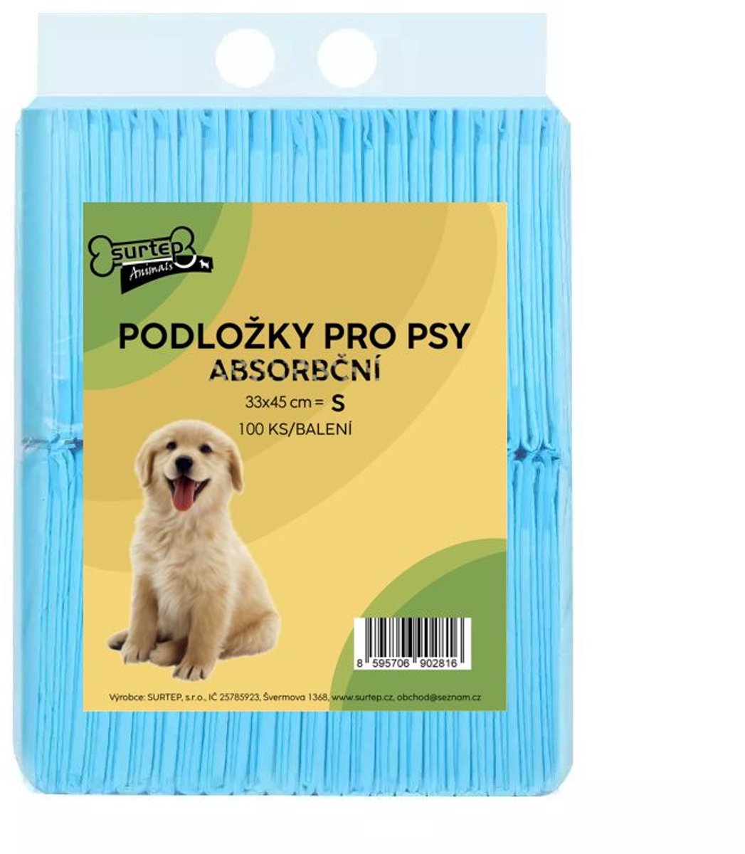 Surtep Animals absorberende puppy pads S, 100 stuks, 30 x 45 cm