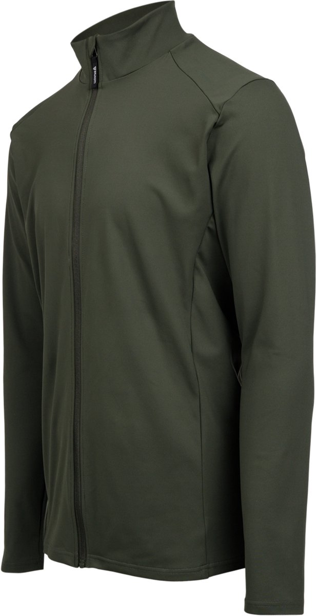Brunotti Mano-Zip Snow Fleece Heren Deep Fleece Vest Wintersport Kleding Tricot Fleece Full Zip Groen
