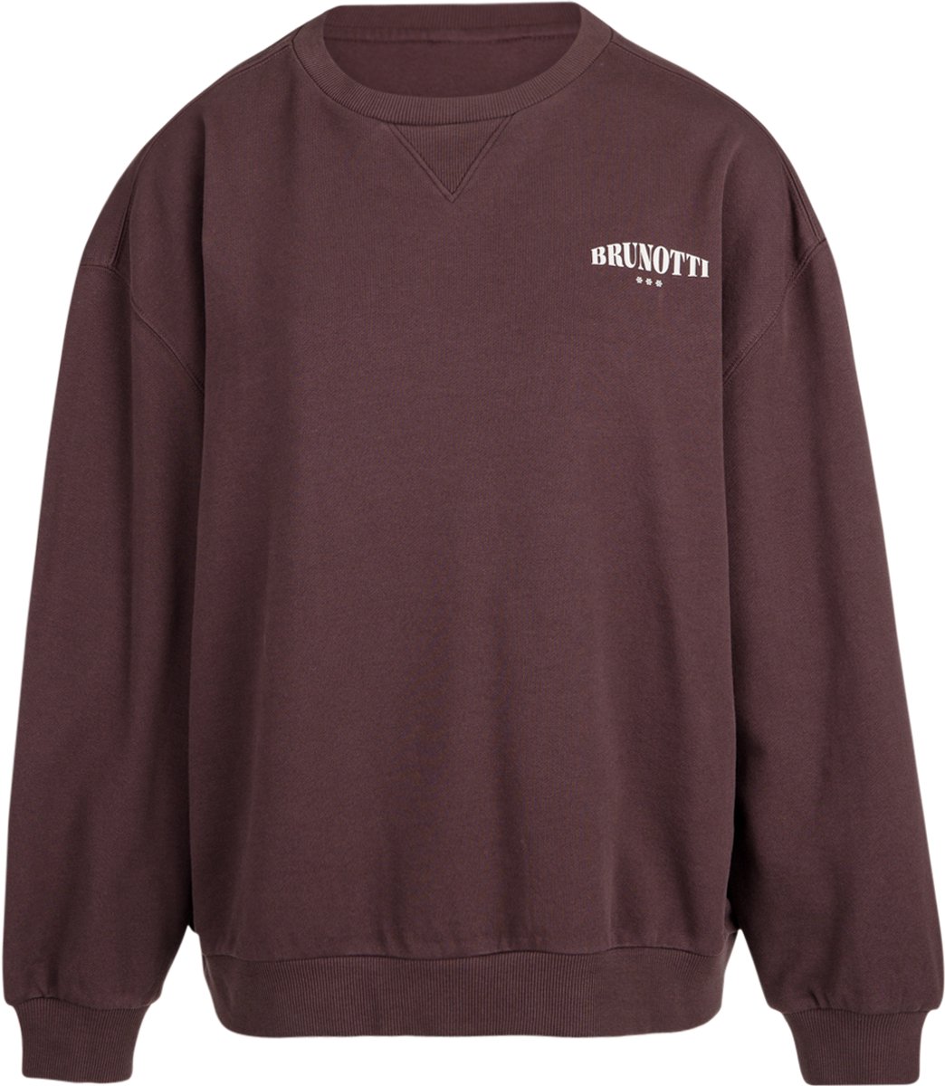Brunotti Bessy Sweater Dames – Trui Crewneck Loose fit Rib Details L Raisin