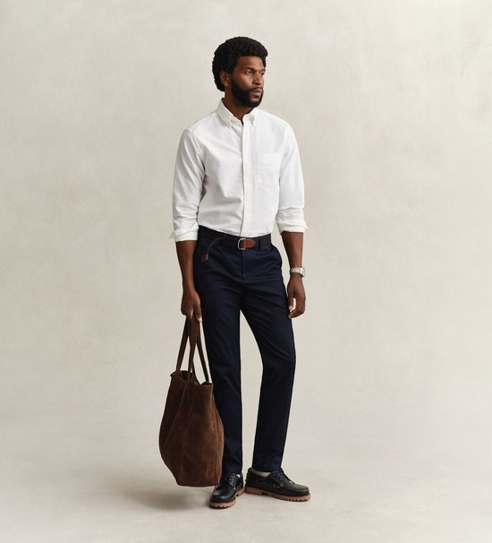 Gant Marineblauwe slim-fit sportbroek