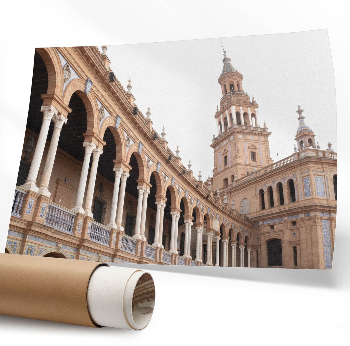 Coloray Polycanvas Wandposter - Retro Hond, Fotografie - 594 x 840 mm - Zwart-wit Design - Rechthoek - Canvasposter - Woonkamer - Rustiek