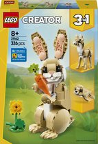 LEGO Creator 3in1 Lief konijn, Lama en Zeehond Meisjes Speelgoed voor 8 jaar en Ouder 31162