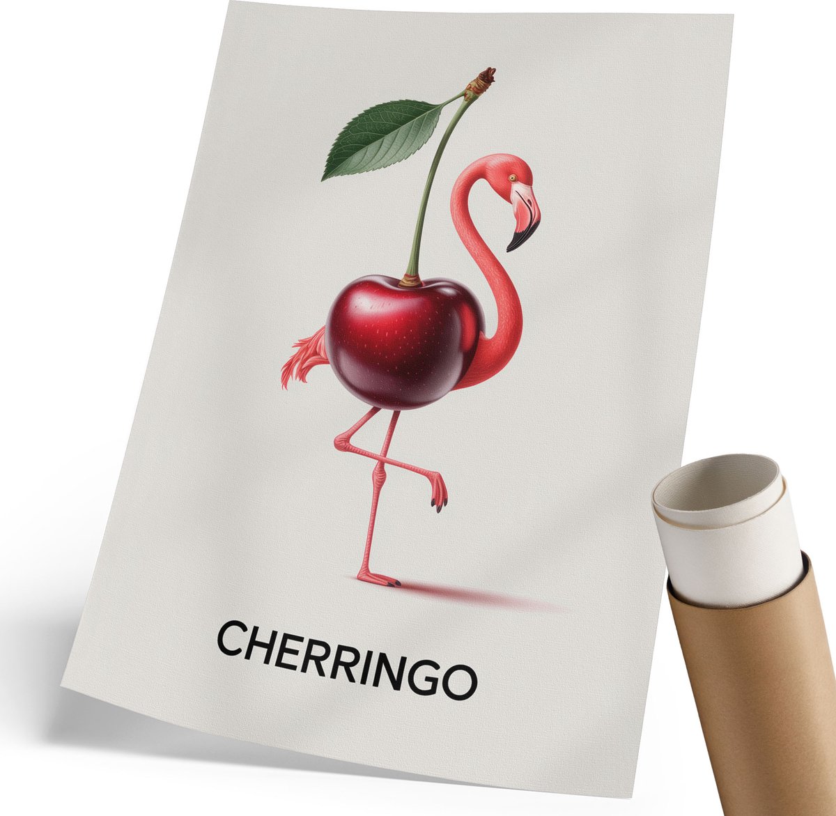 Coloray Canvas Poster Polycanvas - Spoorwegposter, Waterverf - 420 x 594 mm - Wit Decoratie - Rechthoek - Kunstposter - Woonkamer, Slaapkamer, Kantoor - Vintage