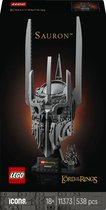 LEGO Icons The Lord of the Rings: De Helm van Sauron Bouwpakket voor Volwassenen en Woondecoratie 11373