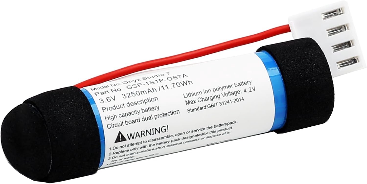 Suitable for Harman Cardboard Onyx Studio7 Music Satellite 7th Generation Portable Battery GSP-1S1P-0S7A (3.6V 3250mAh - ShopVlot