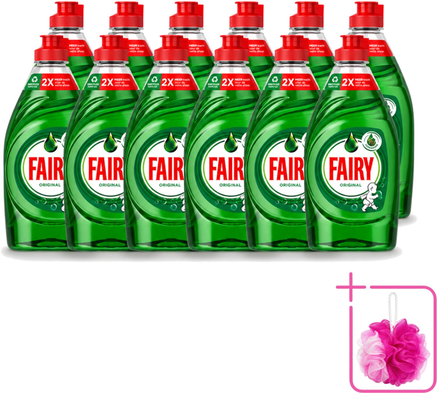 12 x Fairy – Afwasmiddel – Original – 320 ml - Bulkverpakking - Afwasmiddel - Vetverwijdering