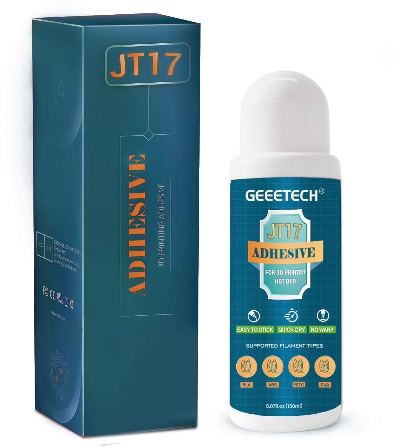 Adhesive for 3D Printer, Spray Glue for PLA, ABS, PETG, 150ml (JT16) - ShopVlot