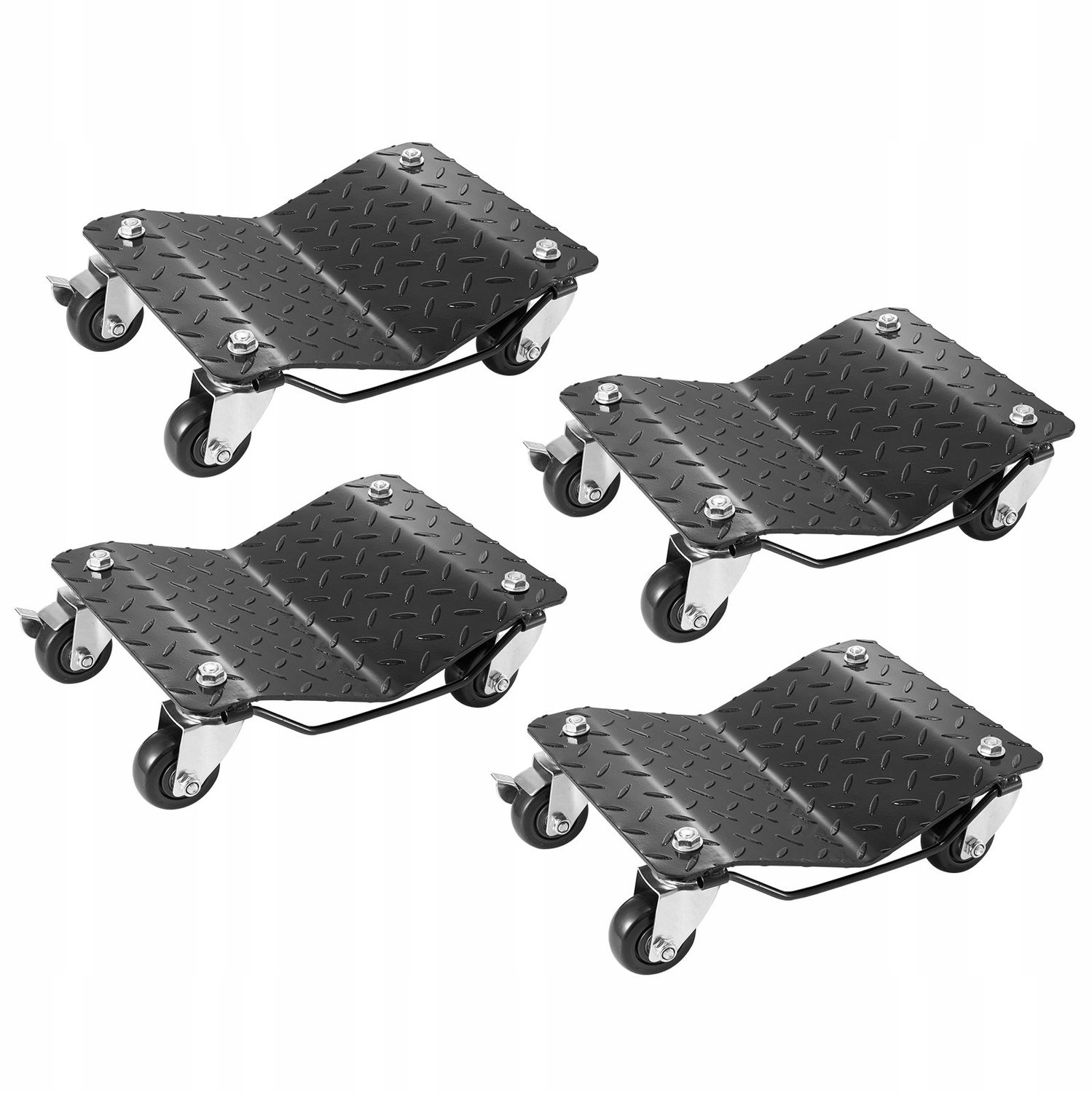 4x Autowielen Dolly's 3000kg - Professionele Werkplaatsuitrusting