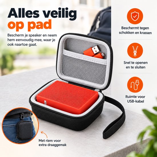 BukkitBow - Hard Case Box Voor JBL Go 1/2 - Opberg Box JBL Bluetooth Speaker van BukkitBow — afbeelding 5