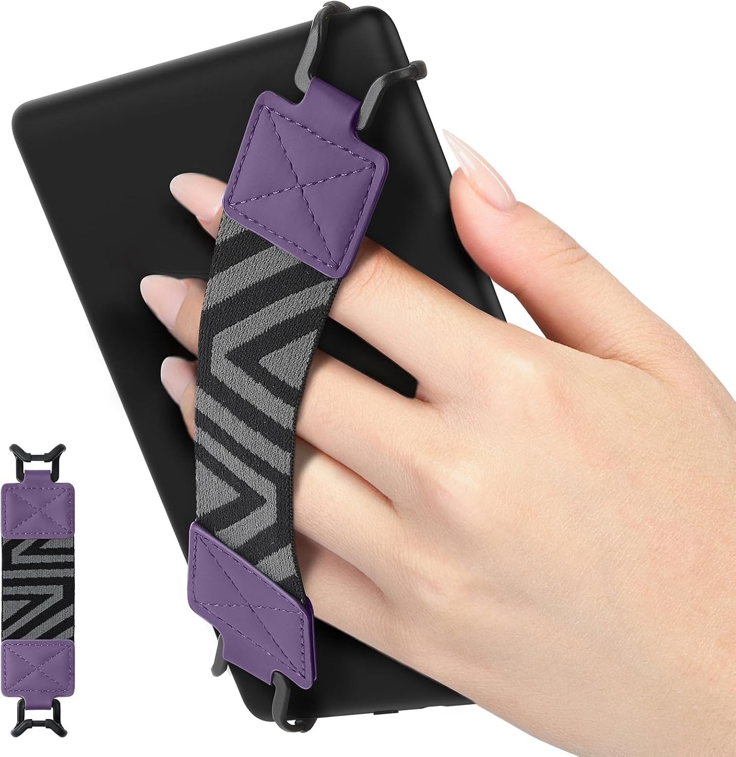 Veilige Handstrap voor 6-8 Inch E-Readers en Tablets - Lichtgewicht en Verstelbaar, Ideaal voor Kindle, Kobo en Sony E-Boeken