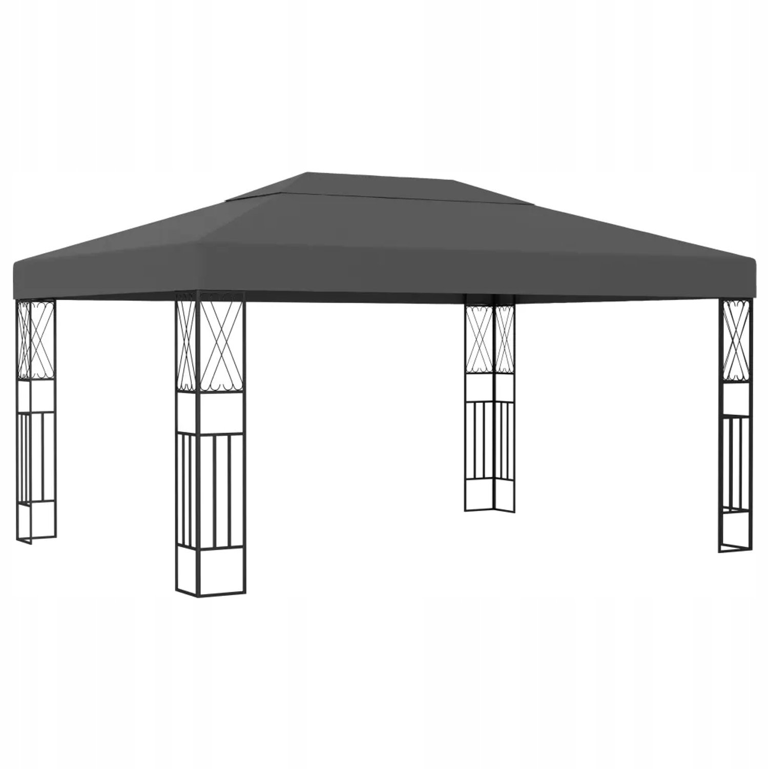 Antraciet Tuinpaviljoen 3x4m - Stijlvolle Beschutting